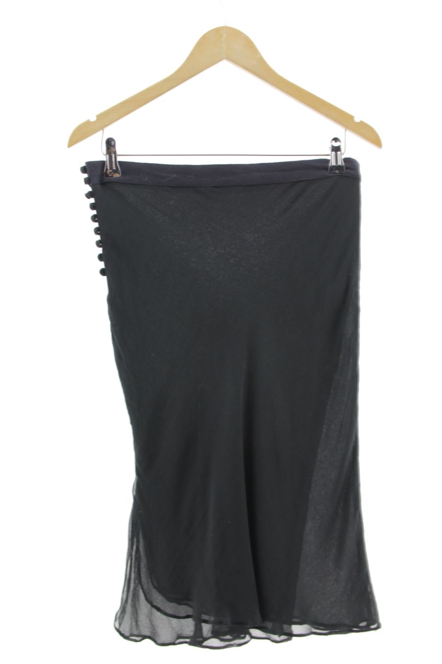 Faldas de PERCENTIL de la talla L, de color negro de seda