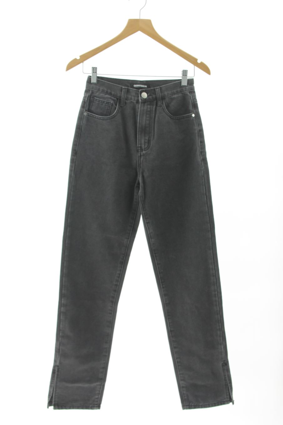 Jeans OUTFITBOOK de la taille 34, de couleur noir de denim