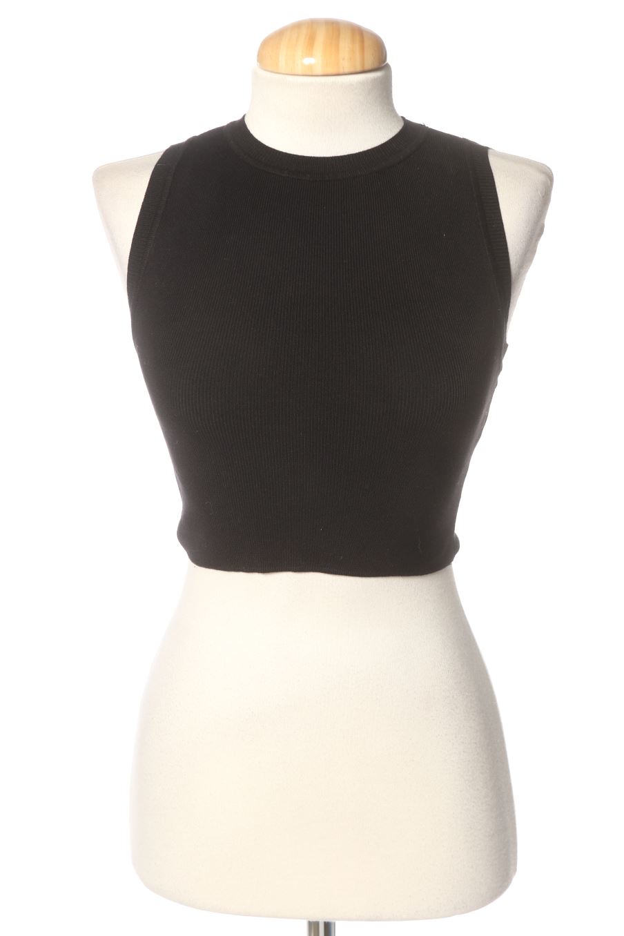 Top de Zara de la talla S, de color negro