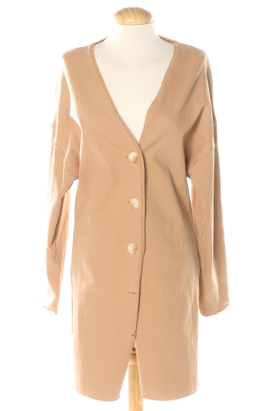 Blouson Zara de la taille M, de couleur beige de denim