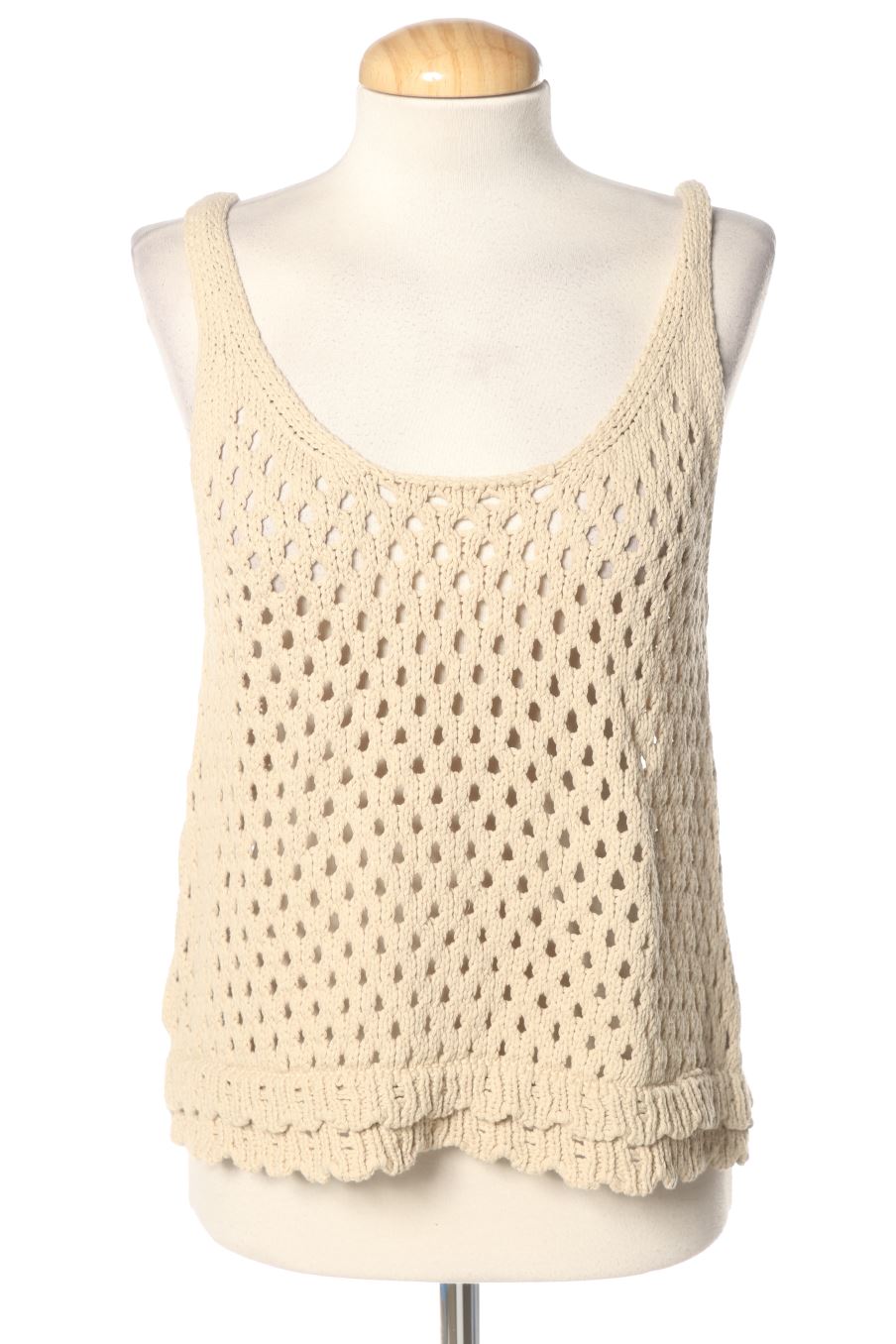 Top de Mango de la talla L, de color beige