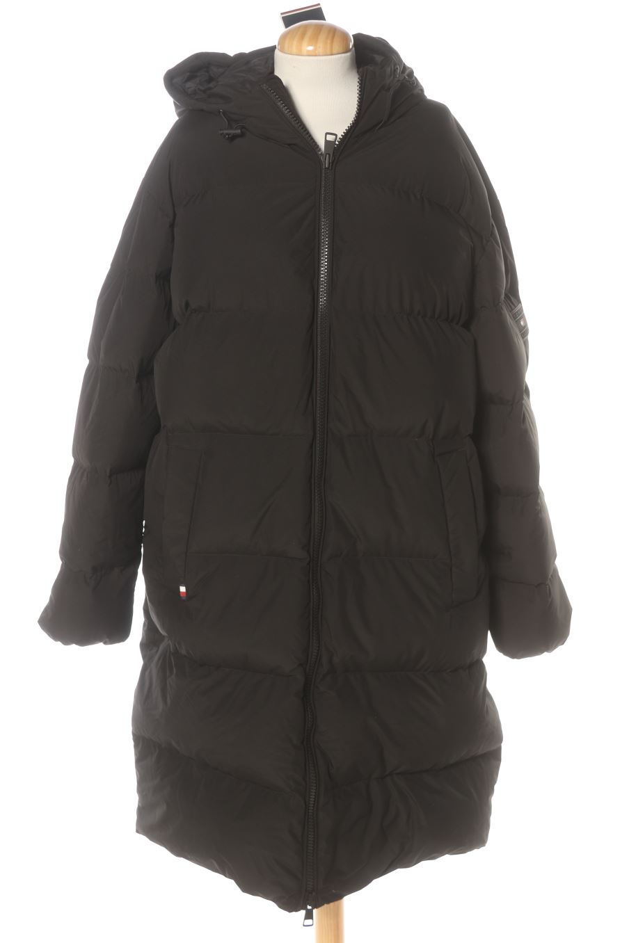Manteau Tommy Hilfiger de la taille L, de couleur noir