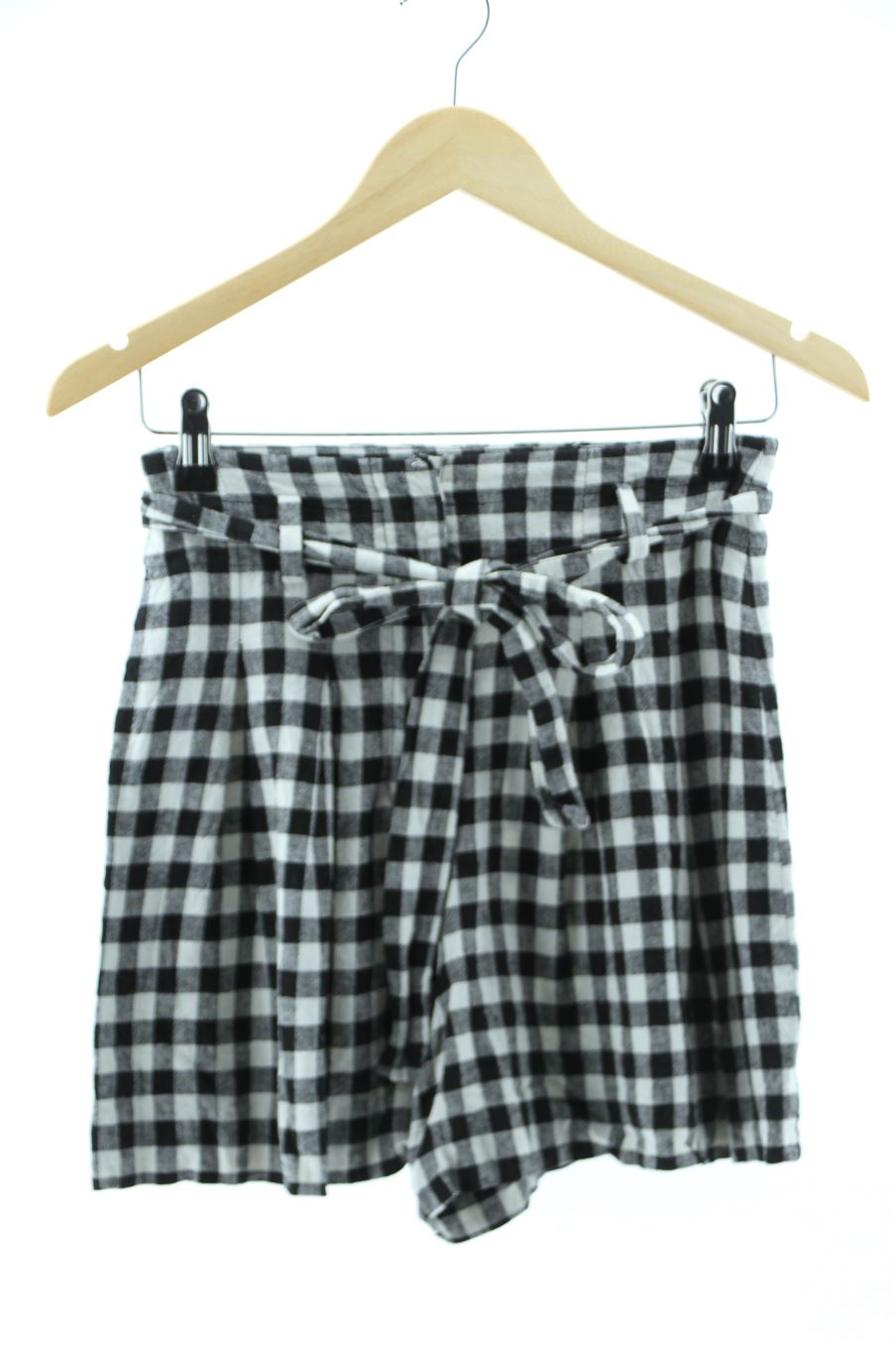 Pantalones cortos de Zara de la talla XS, de color cuadros