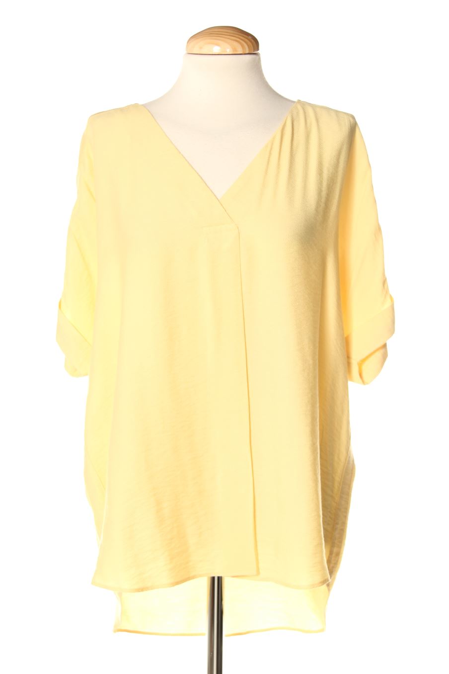 Blusa de manga corta de Yessica (C&A) de la talla 44, de color amarillo