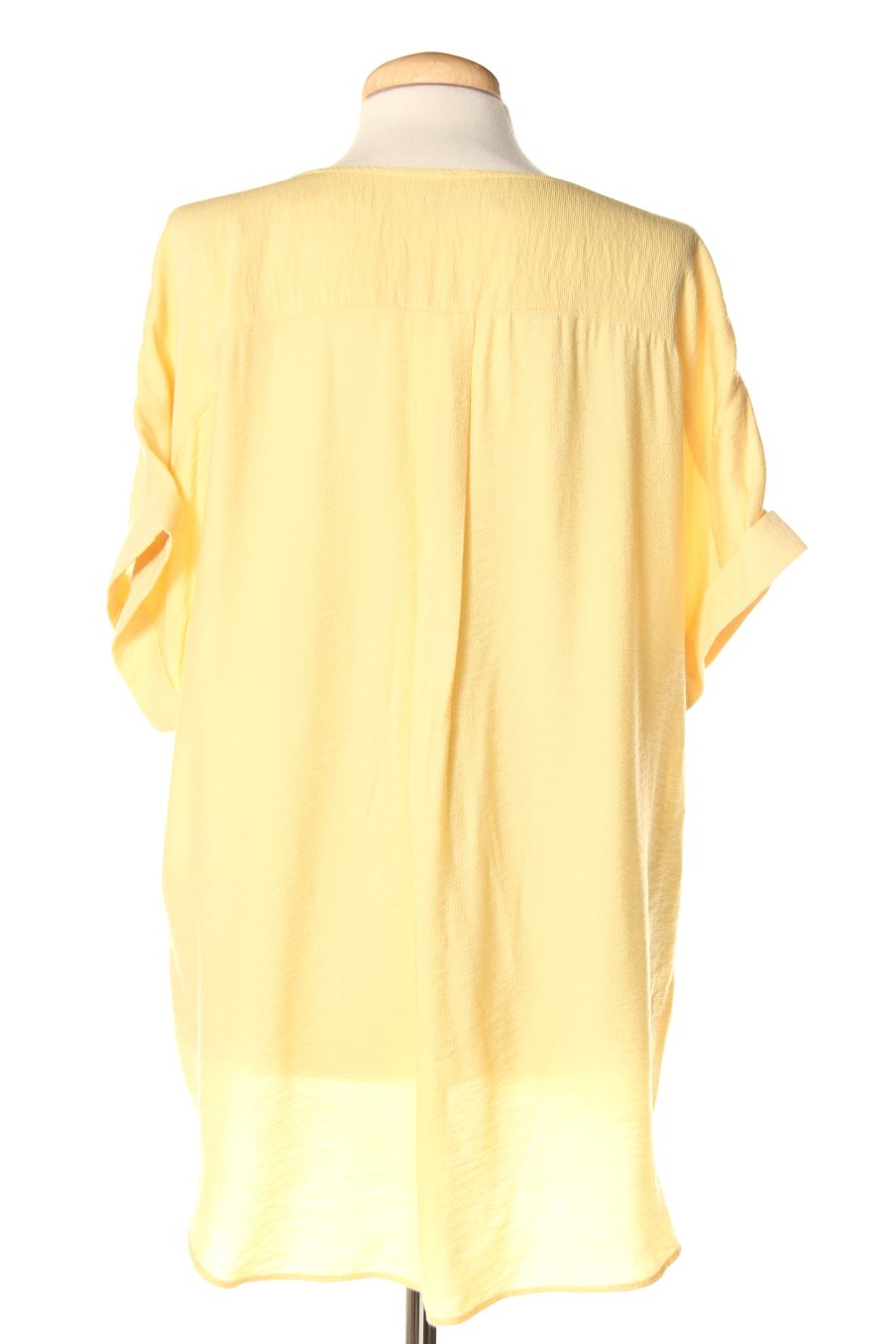 Blusa de manga corta de Yessica (C&A) de la talla 44, de color amarillo