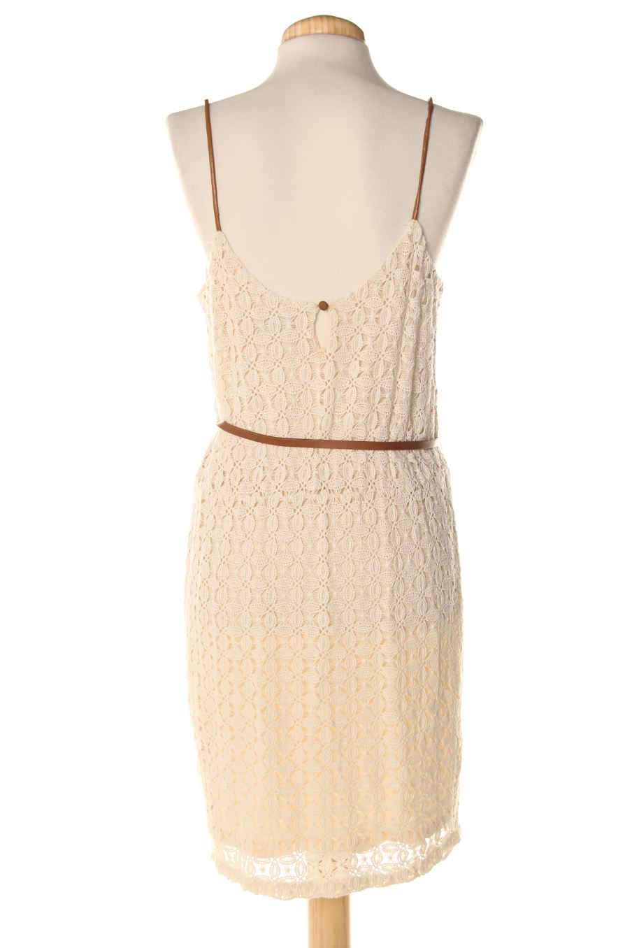 Vestido casual de Massimo Dutti de la talla M, de color beige