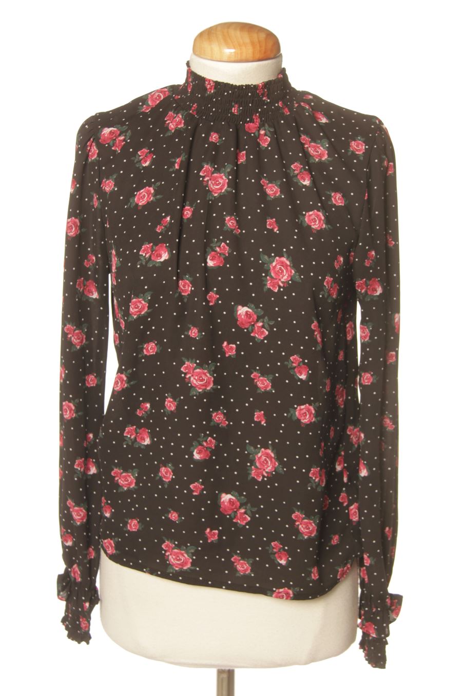 Blouse à manches longues H&M de la taille 32, de couleur fleurs