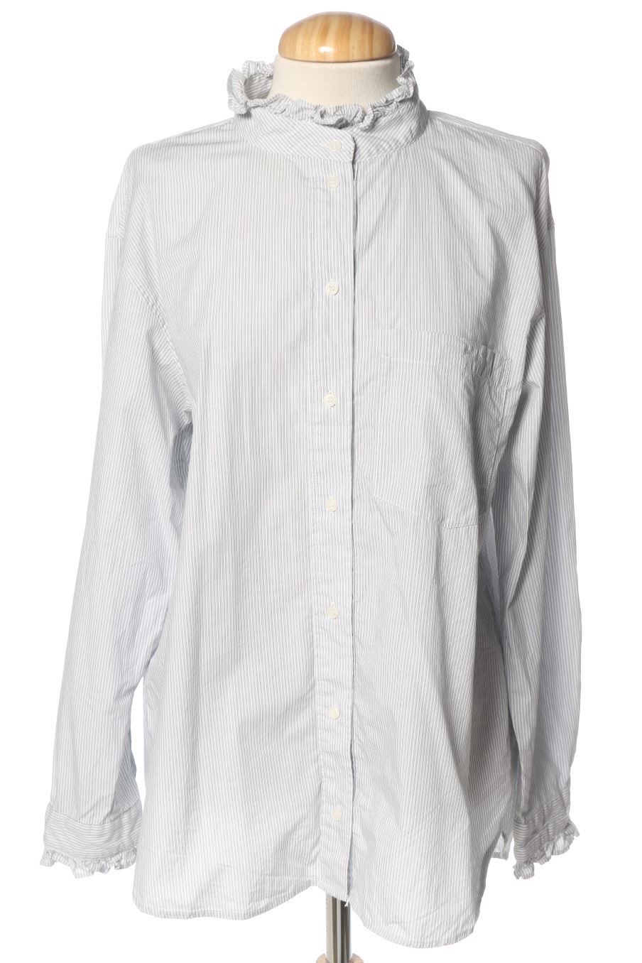 Blusa a maniche lunghe de Mango de la talla L, de color blu
