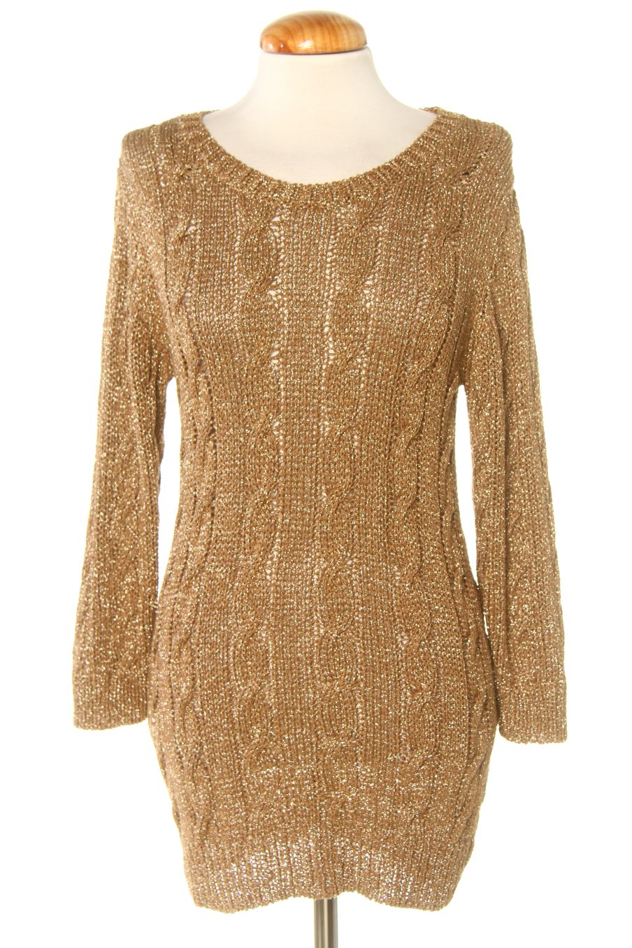Pull Massimo Dutti de la taille M, de couleur doré