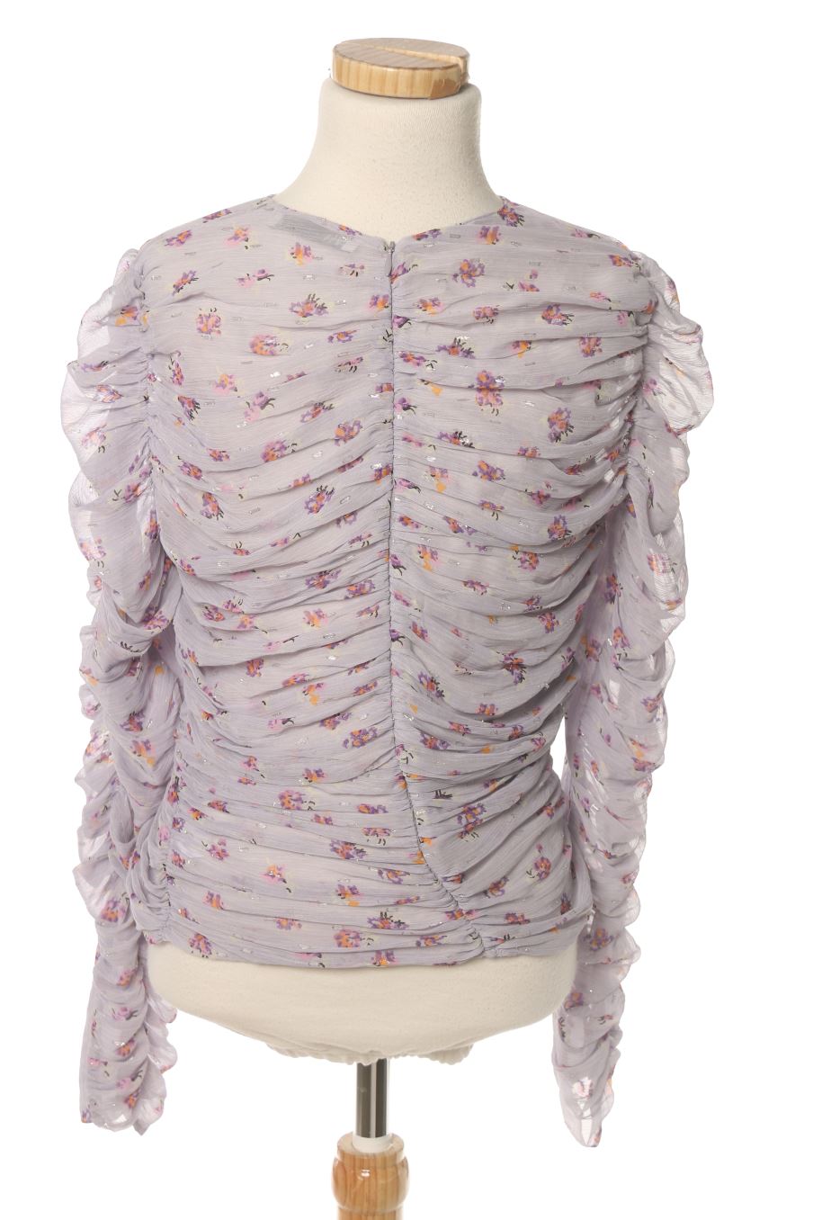 Blusa de manga larga de Zara de la talla XS, de color morado