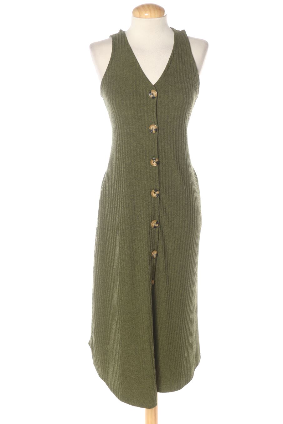 Robe casual Stradivarius de la taille S, de couleur vert