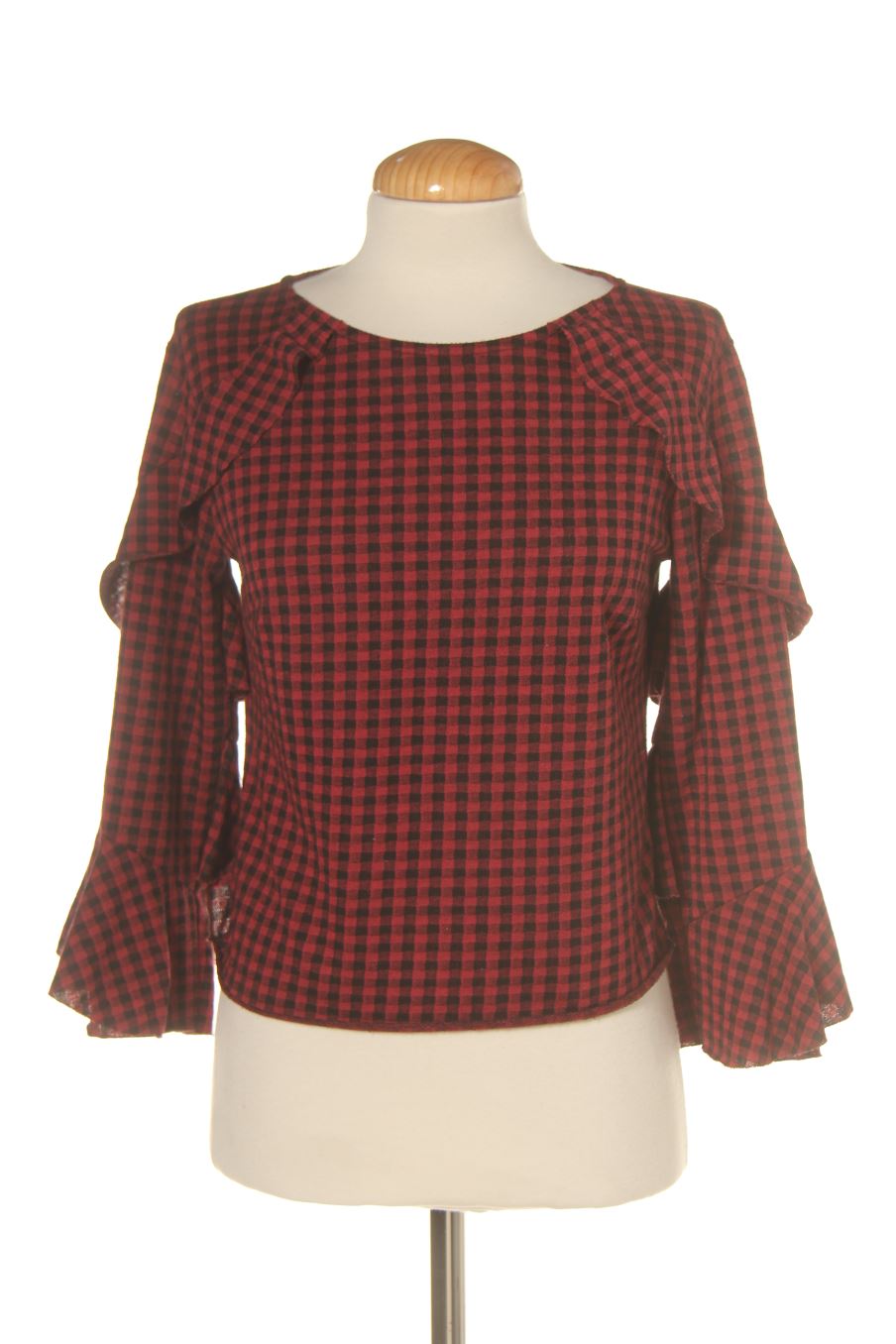 Blouse à manches longues Only de la taille XS, de couleur carreaux