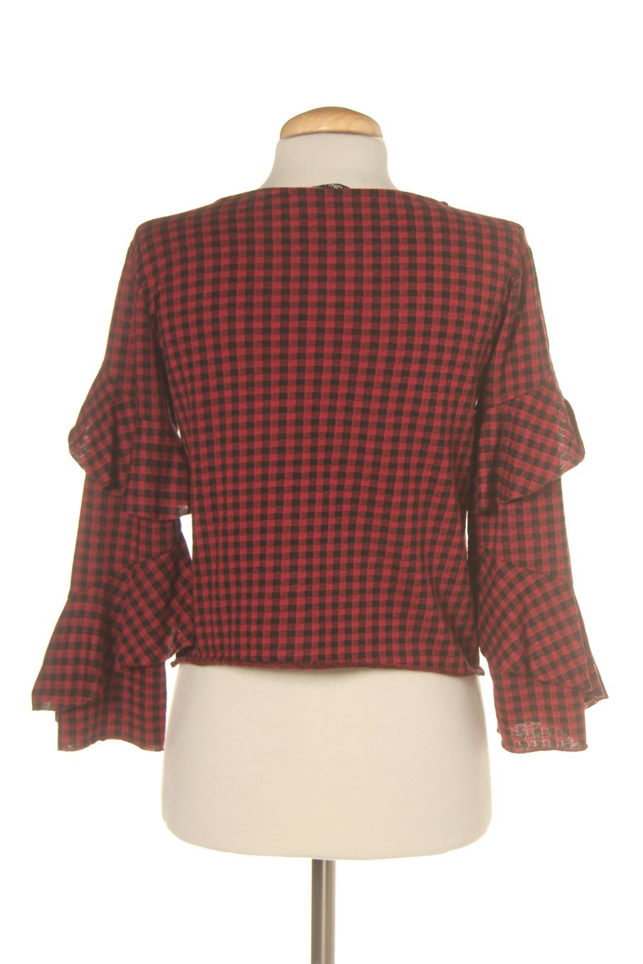 Blouse à manches longues Only de la taille XS, de couleur carreaux