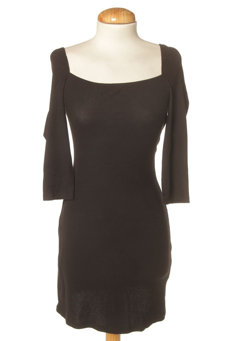 Vestido casual de Pull & Bear de la talla S, de color negro