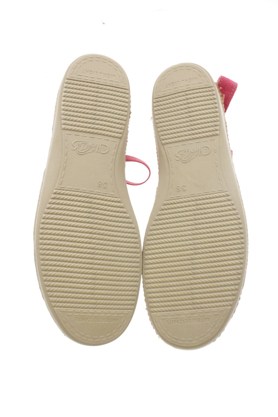 Sandalias planas de Las Originales Chanclas de la talla 38, de color rosa de