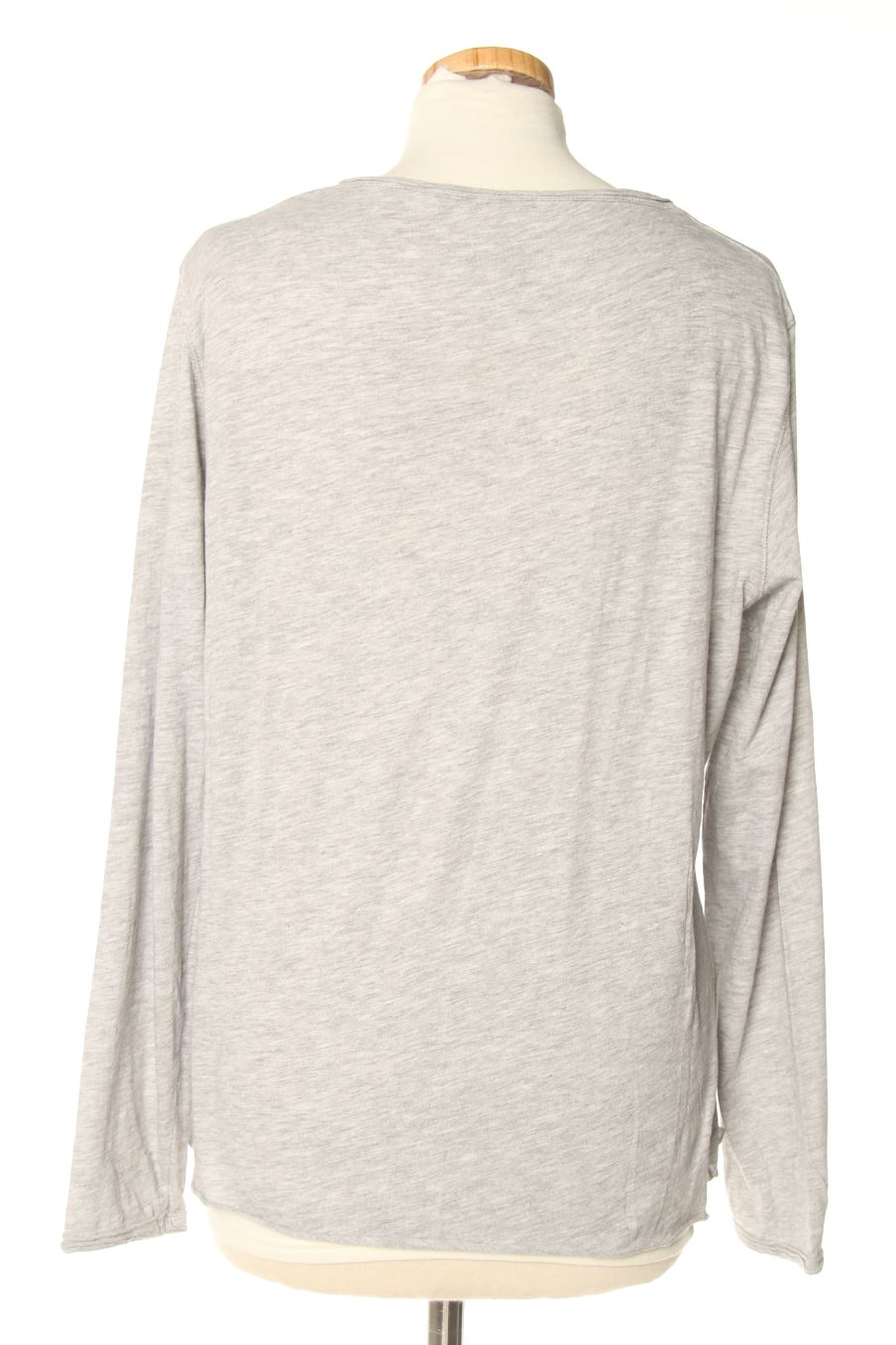 Langärmeliges T-Shirt von Green coast Größe M, Farbe Grau, für