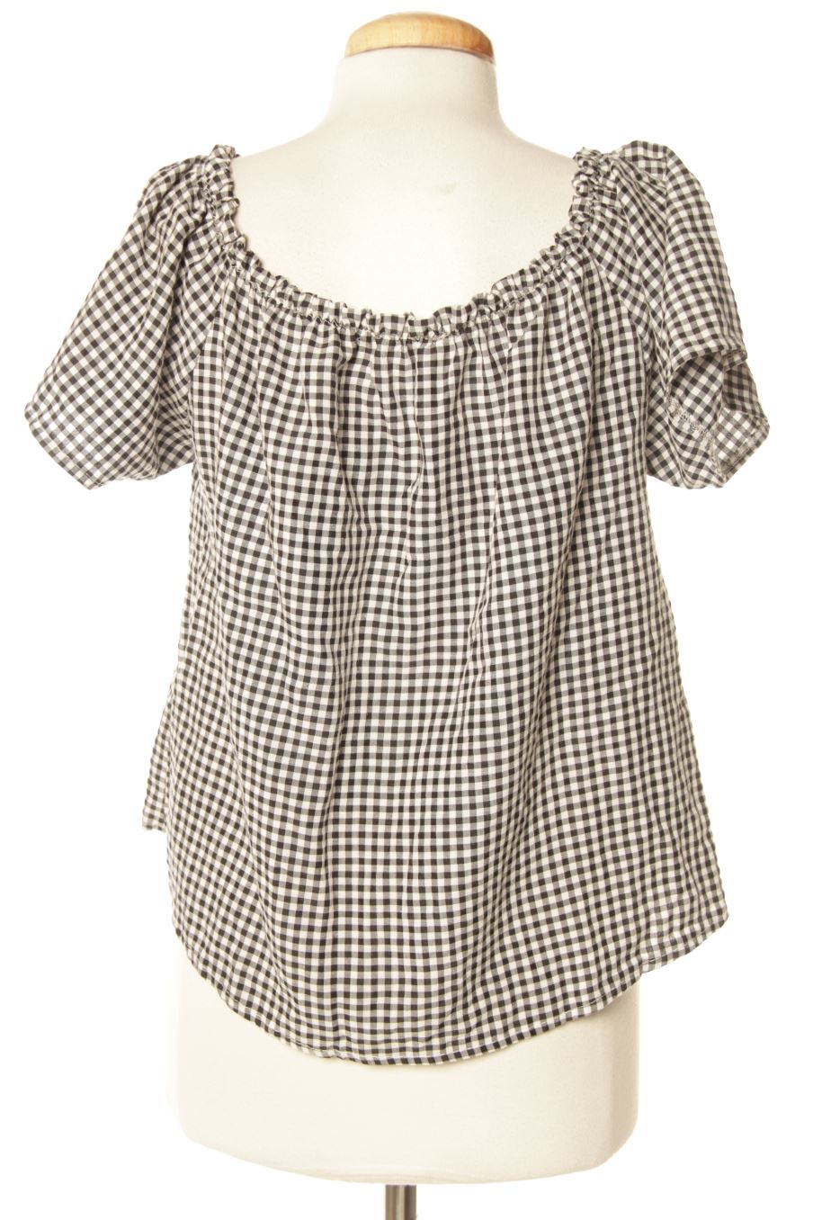 Blouse à manches courtes Mulaya de la taille M, de couleur carreaux