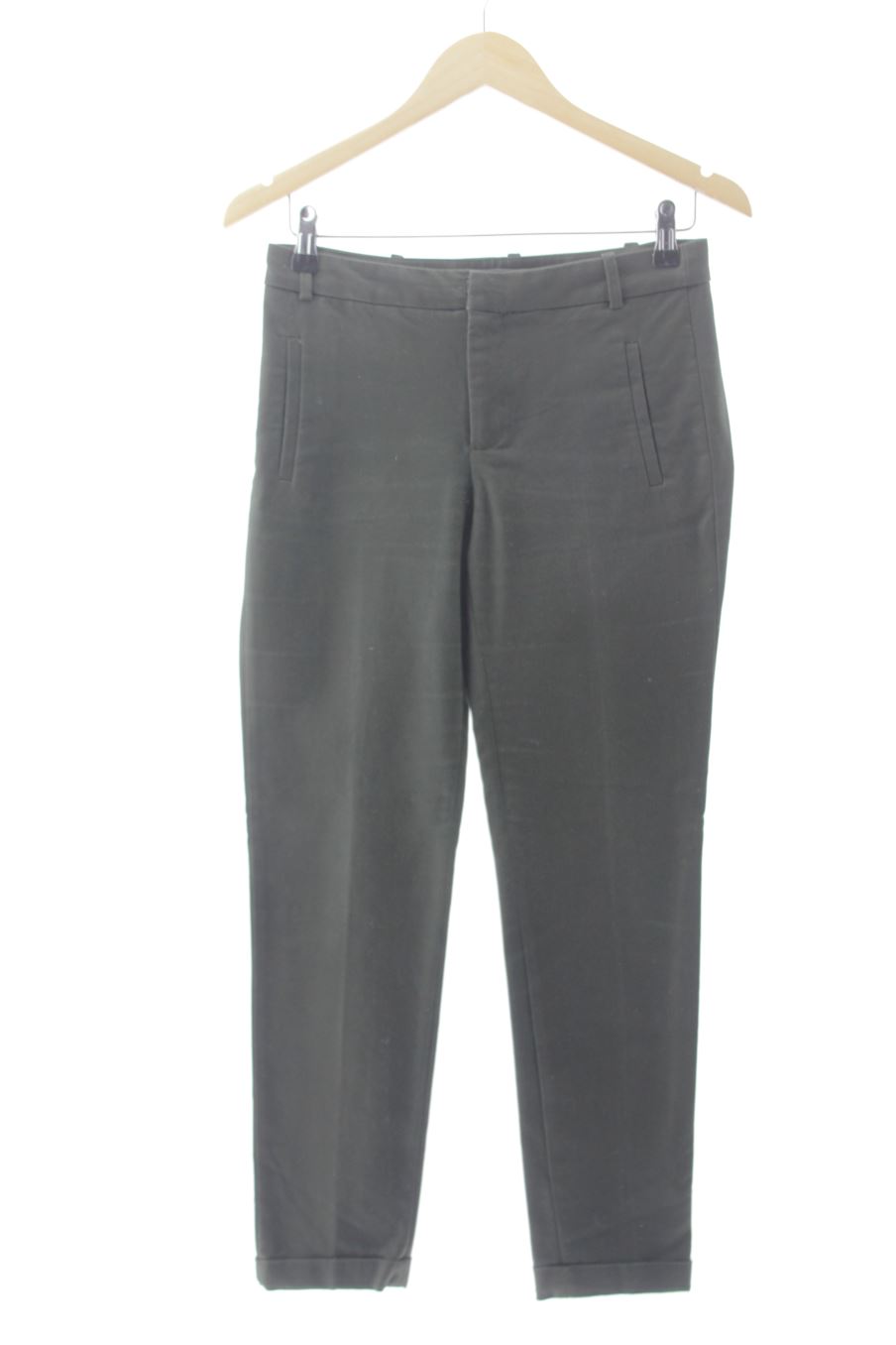 Pantalón de Zara de la talla 34, de color verde