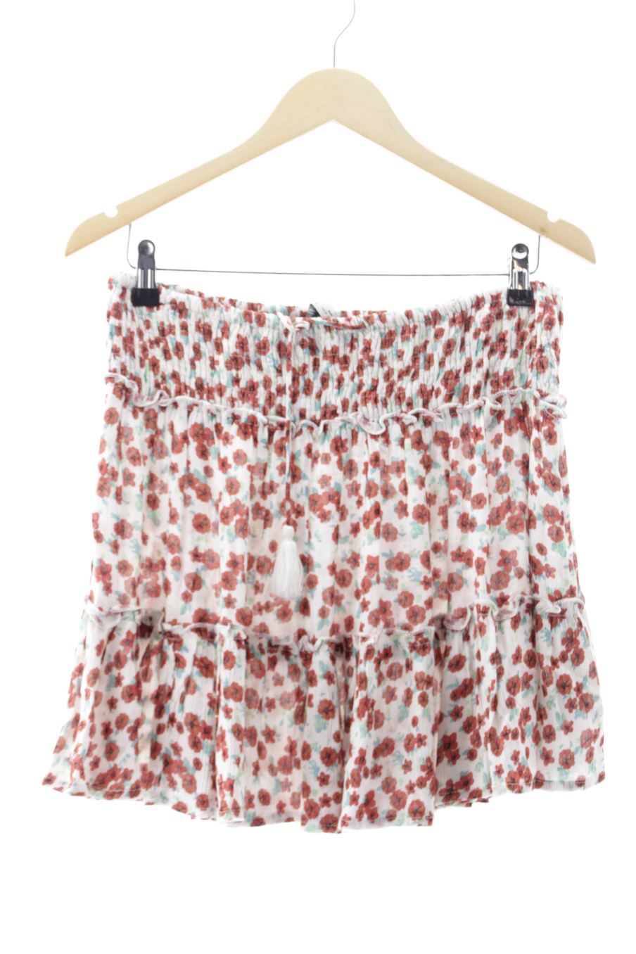 Falda de Pull & Bear de la talla M, de color flores