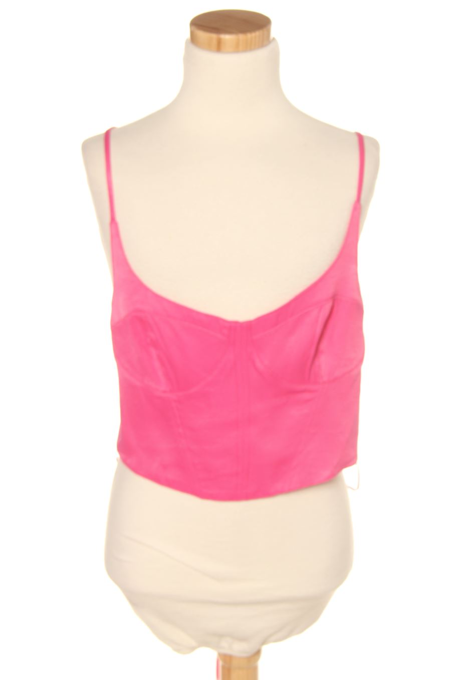Top de Bershka de la talla S, de color rosa