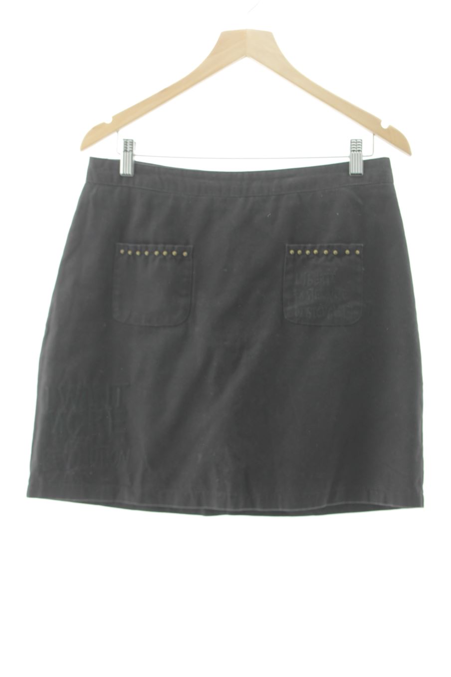 Falda de Desigual de la talla L, de color negro