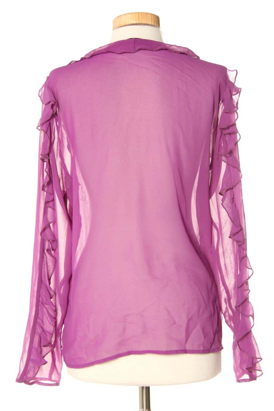 Blouse à manches longues Boohoo de la taille 40, de couleur pourpre