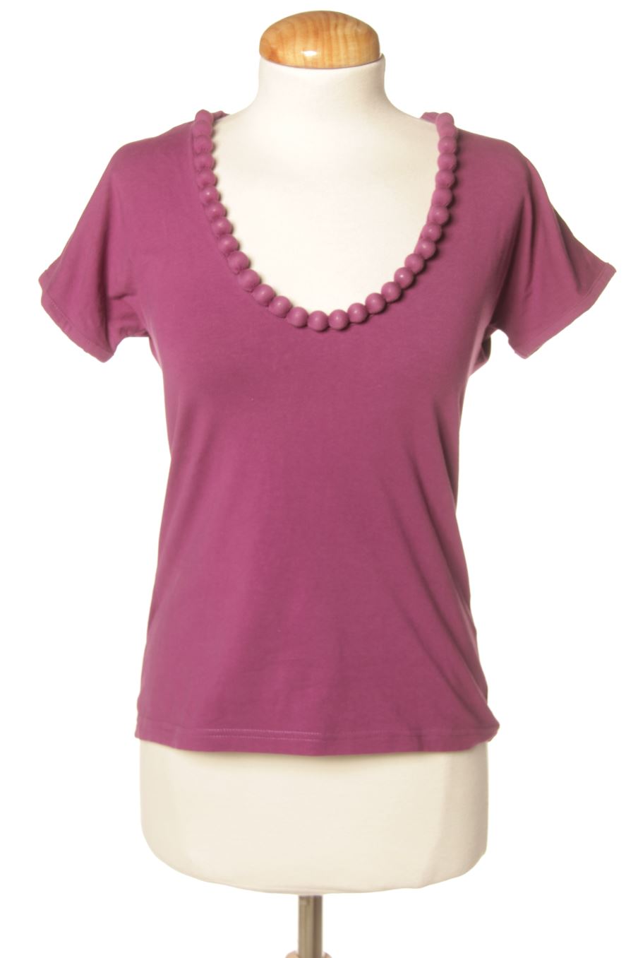 T-shirt Cortefiel de la taille M, de couleur pourpre