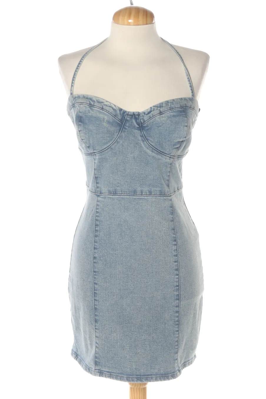 Robe de jour Bershka de la taille M, de couleur bleu de denim