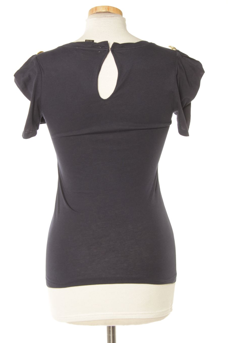 T-shirt Mango de la taille S, de couleur bleu marine