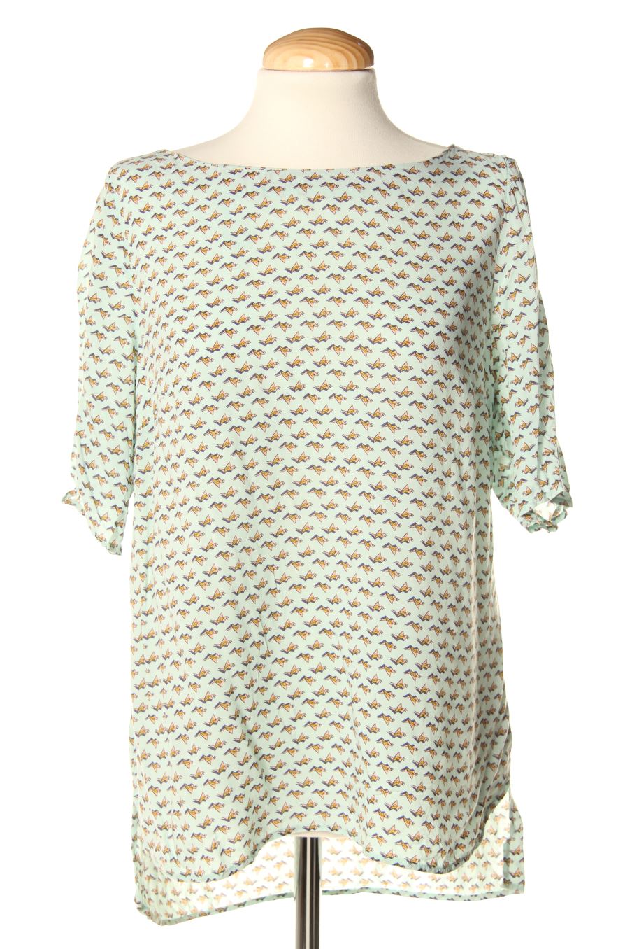 Blusa de manga corta de Camaieu de la talla 40, de color verde