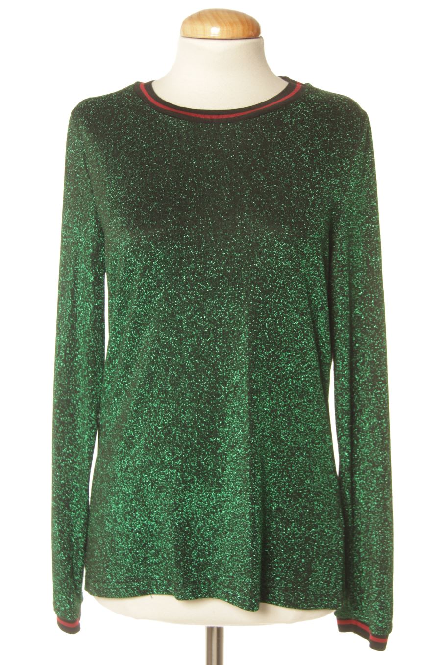 Langärmeliges T-Shirt von Kaffe Größe S, Farbe Grün, für