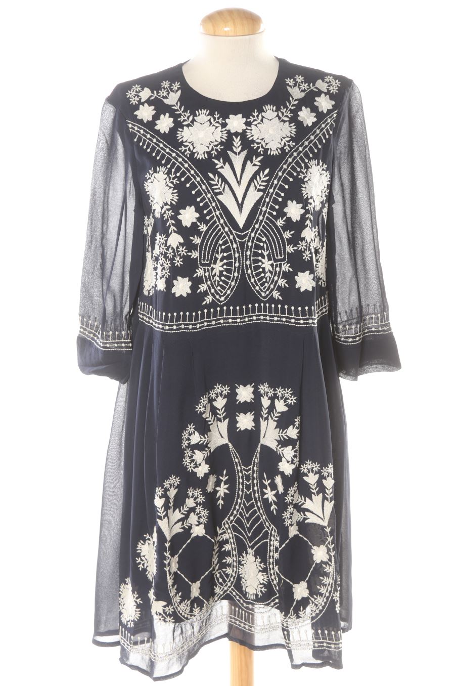 Einfaches Kleid von French connection Größe 38, Farbe Marineblau, für