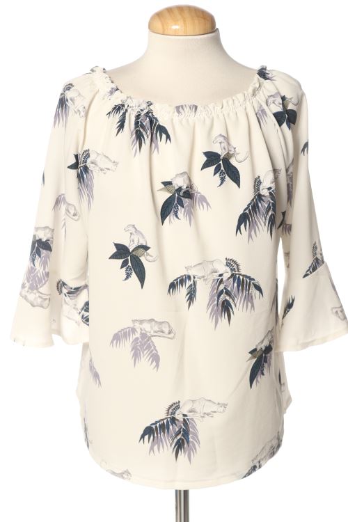 Blusa a maniche lunghe