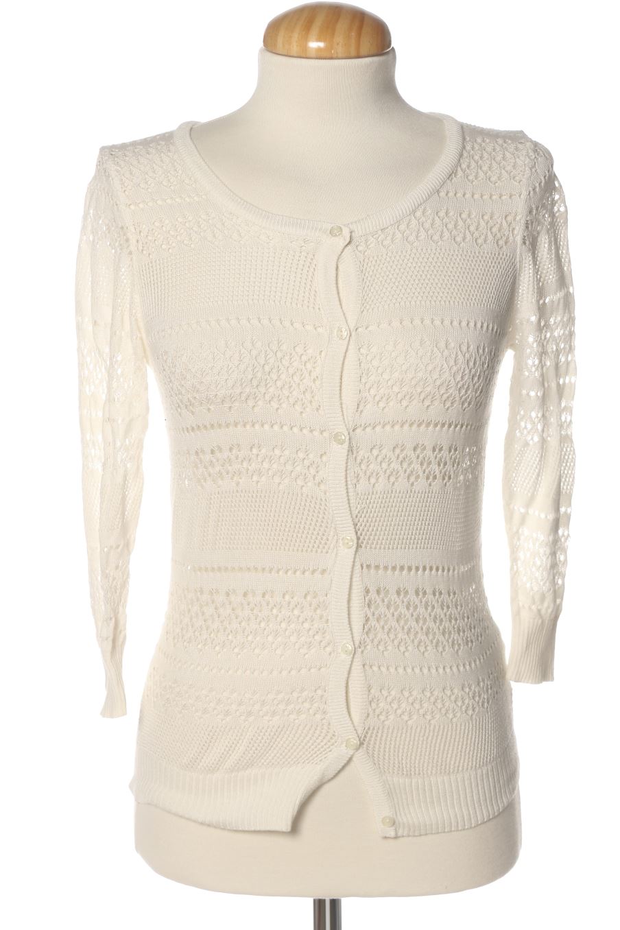 Gilet Bershka de la taille S, de couleur blanc