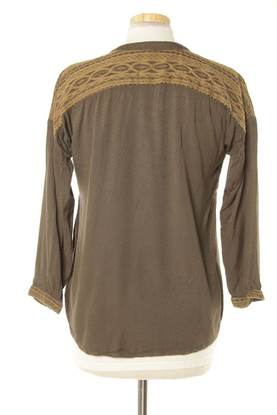 Blusa de manga larga de Indi&Cold de la talla XS, de color verde