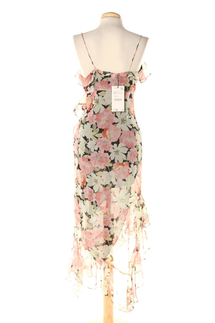 Vestido elegante de Zara de la talla XS, de color flores