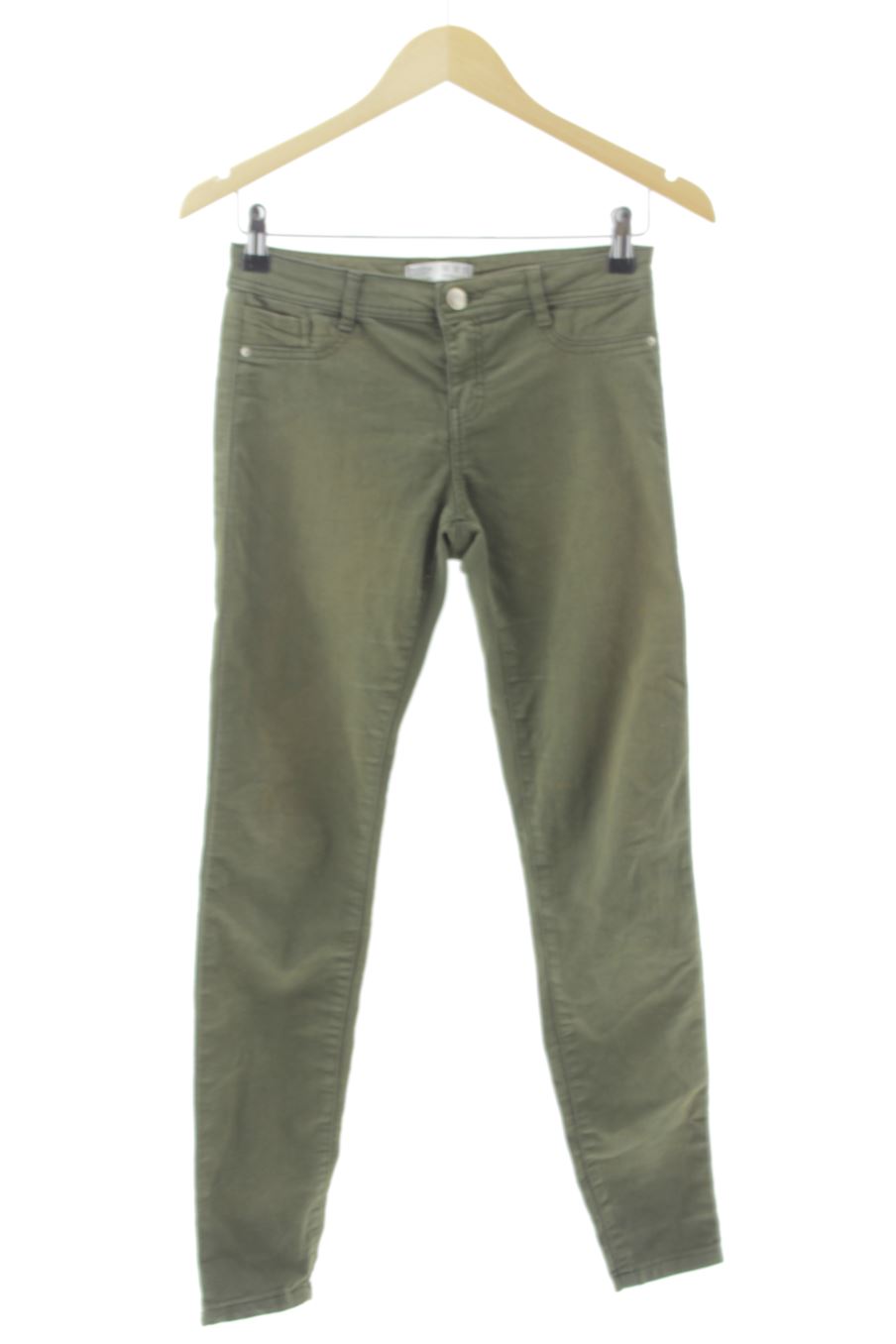 Jeans de Bershka de la talla 34, de color verde