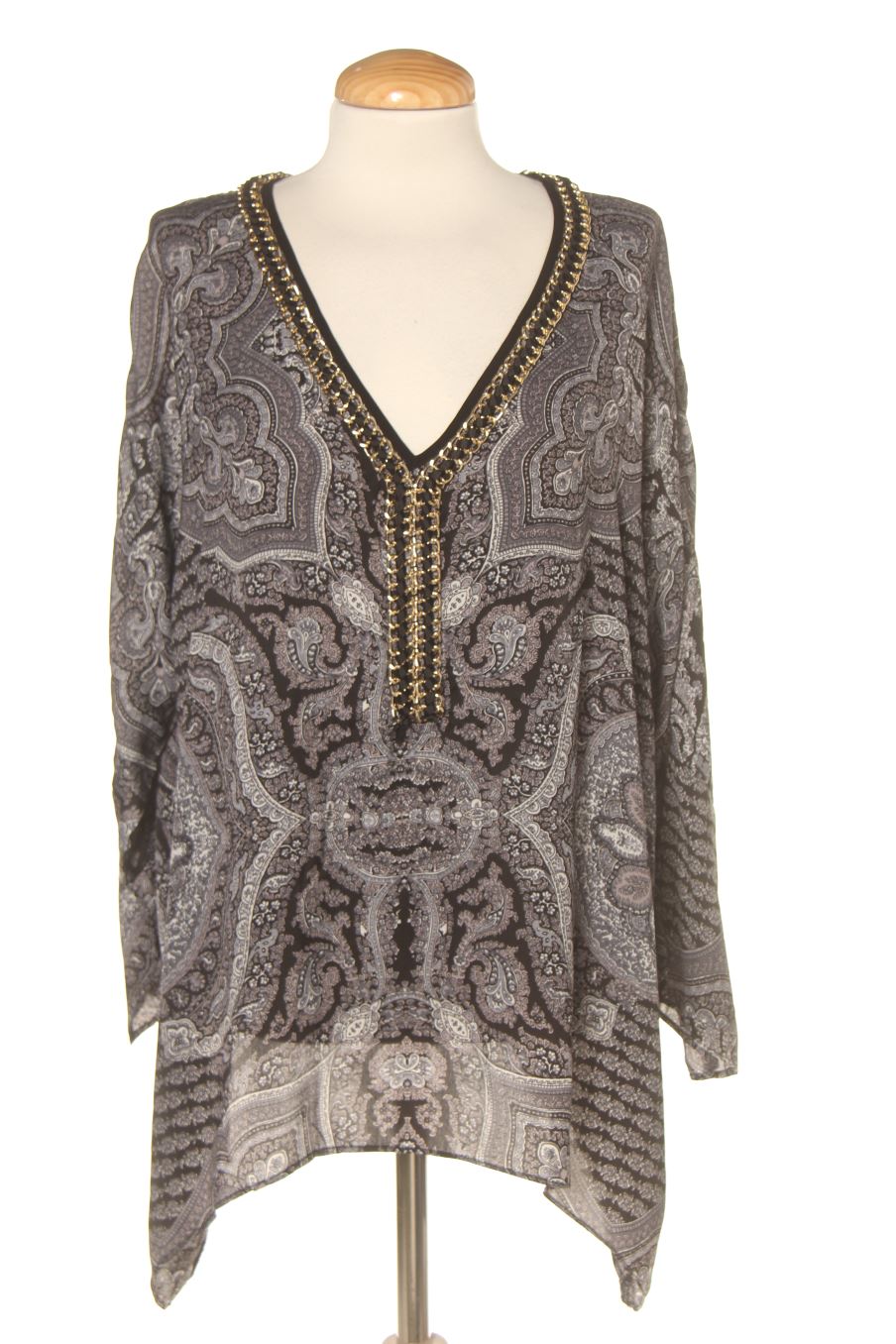 Blouse à manches longues La morena de la taille 40, de couleur imprimés