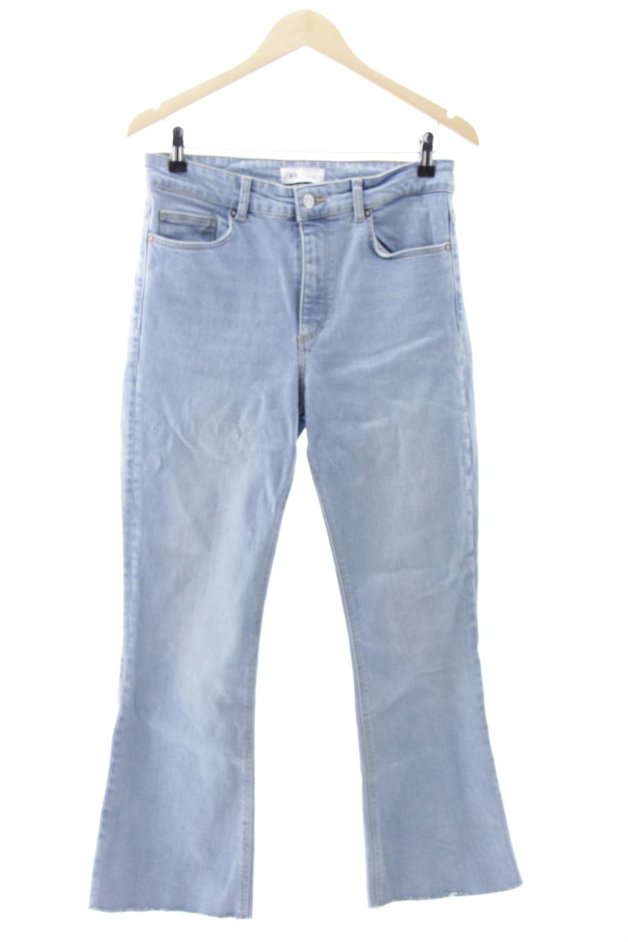 Vaquero de Zara de la talla 42, de color azul de ropa vaquera