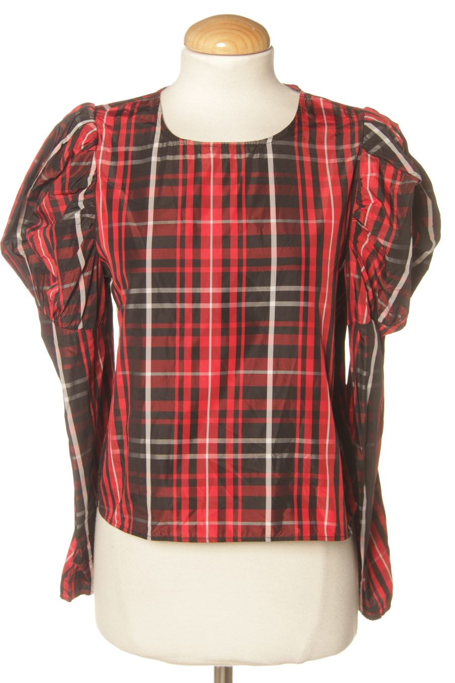 Blusa de manga larga de Zara de la talla S, de color cuadros