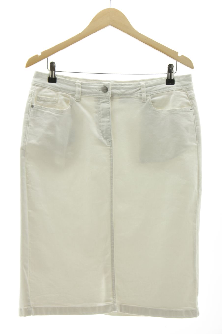 Falda de W/W de la talla 42, de color blanco de ropa vaquera