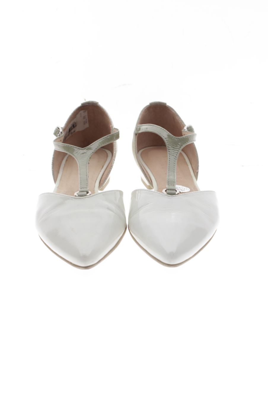 Zapatos planos de Hispanitas de la talla 37, de color blanco de