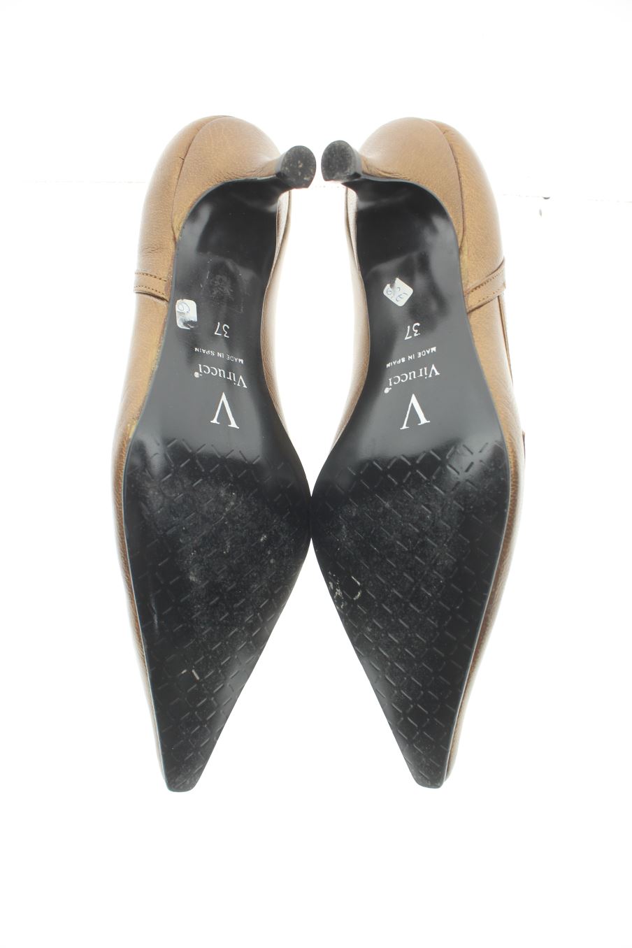 Zapatos de tacon de VIRUCCI de la talla 37, de color marrón de