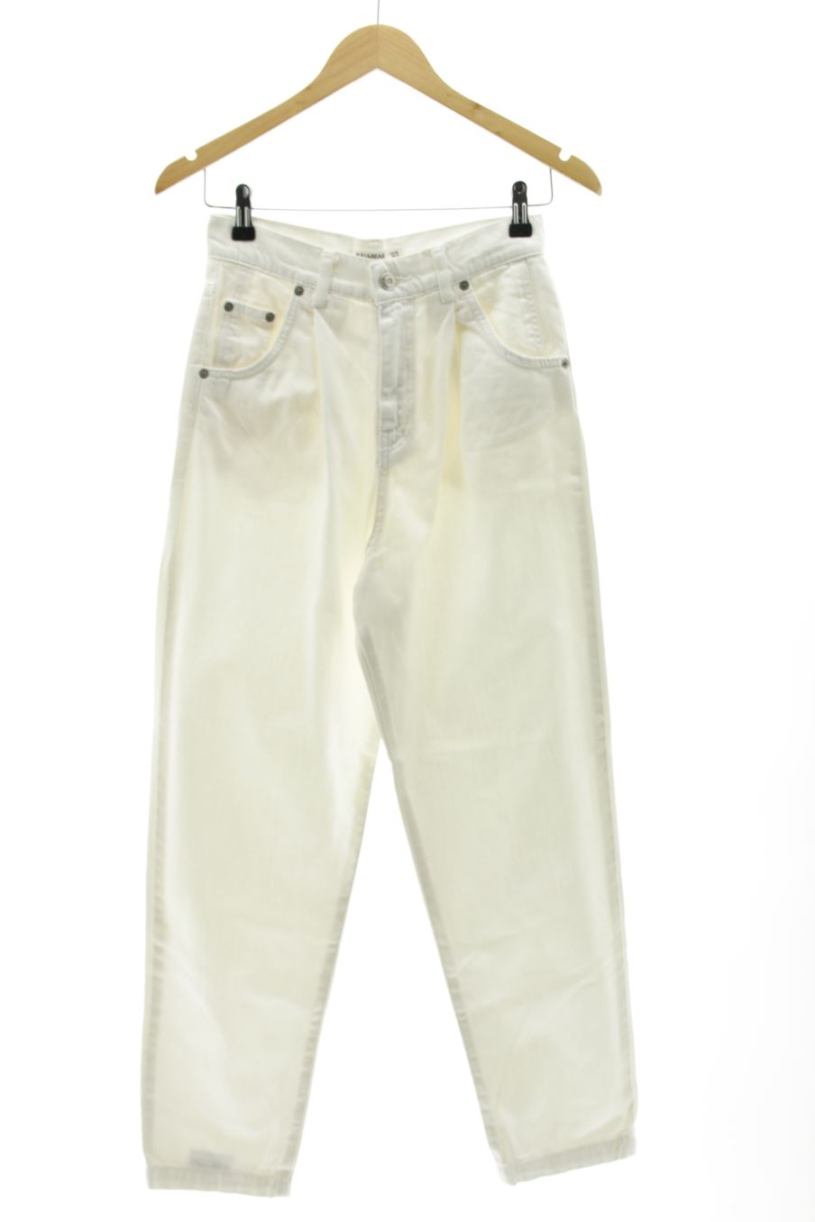 Jeans Pull & Bear de la taille 34, de couleur blanc de denim