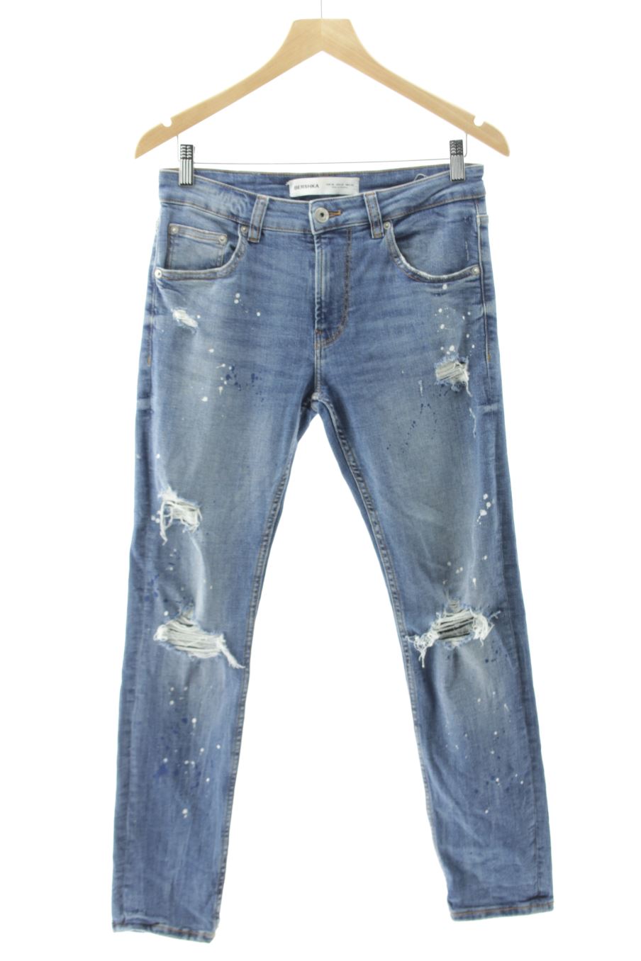 Jeans Bershka de la taille 36, de couleur bleu de denim