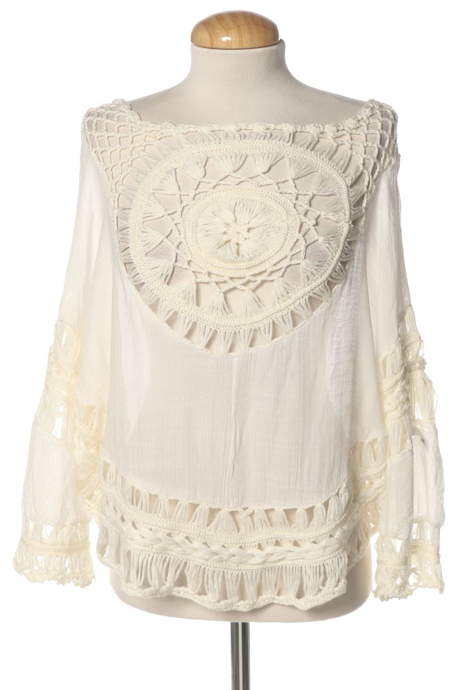 Blouse à manches longues PERCENTIL de la taille L, de couleur blanc