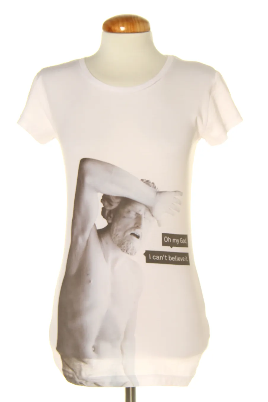 T-shirt Saint Noir de la taille S, de couleur blanc