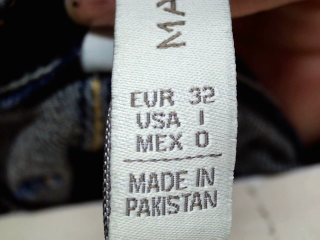 Vaqueros de Mango de la talla 32, de color azul de ropa vaquera