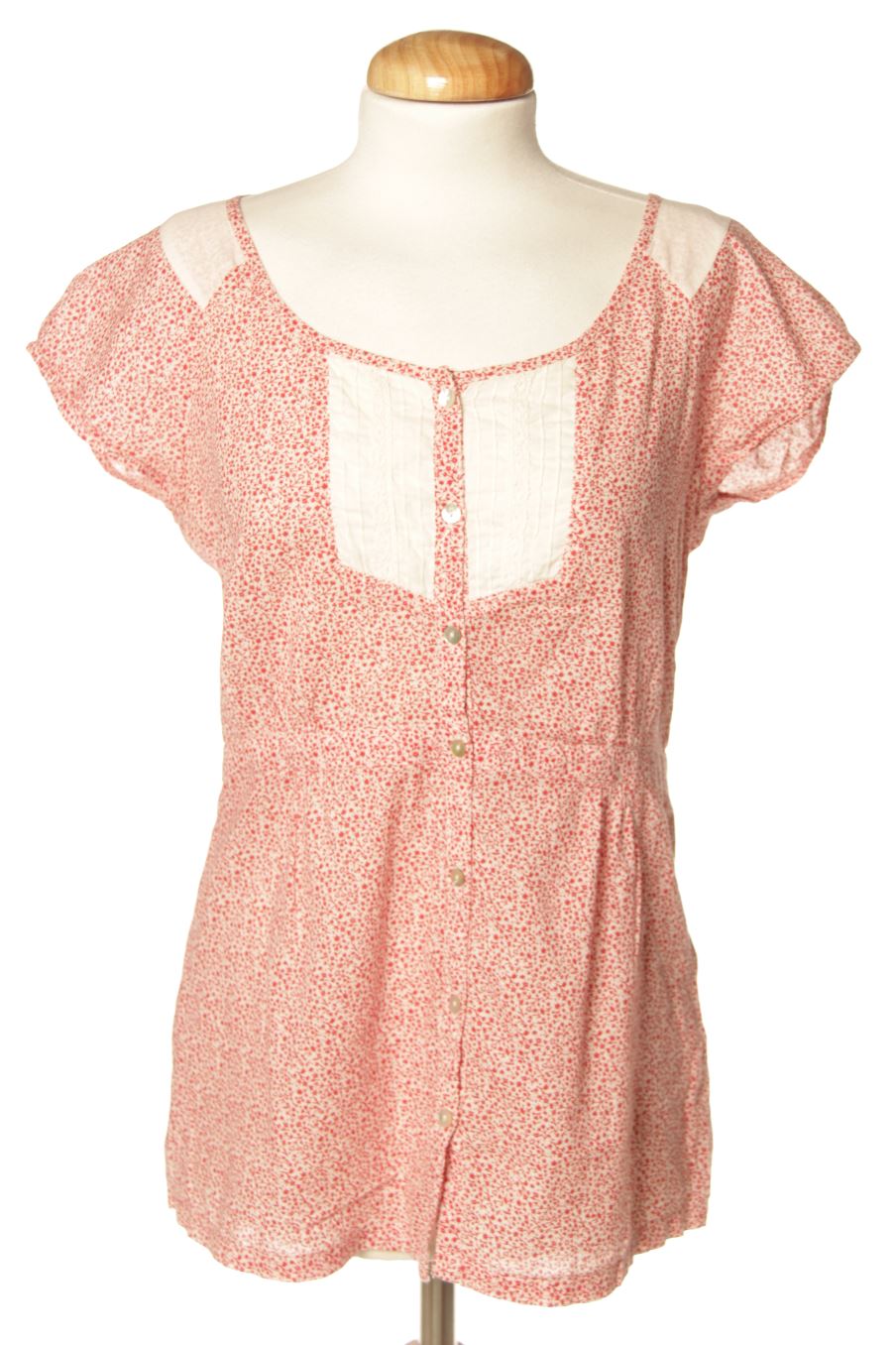 Blouse à manches courtes Springfield de la taille 40, de couleur rouge