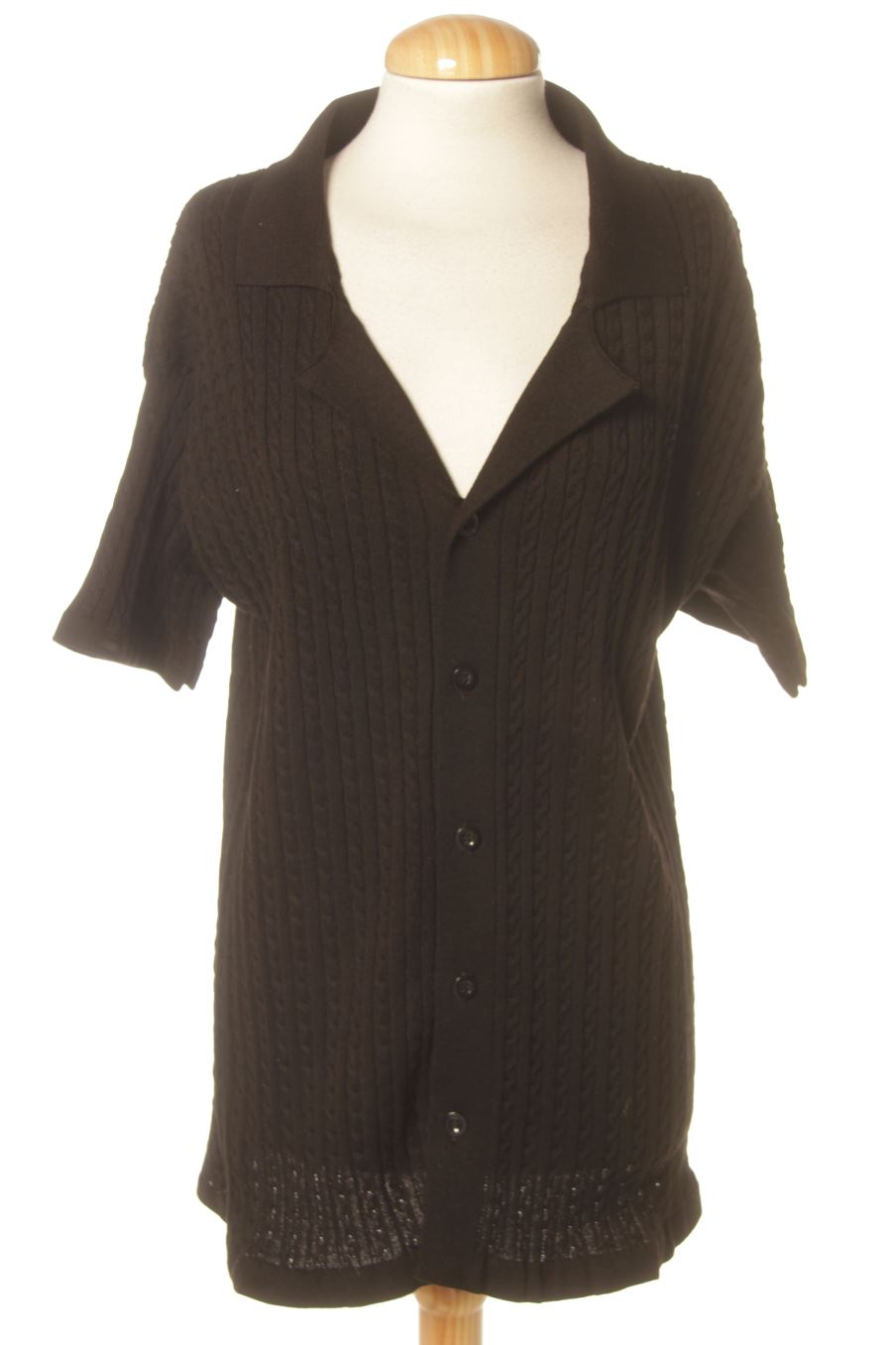 Camicia de ikao de la talla M, de color nero